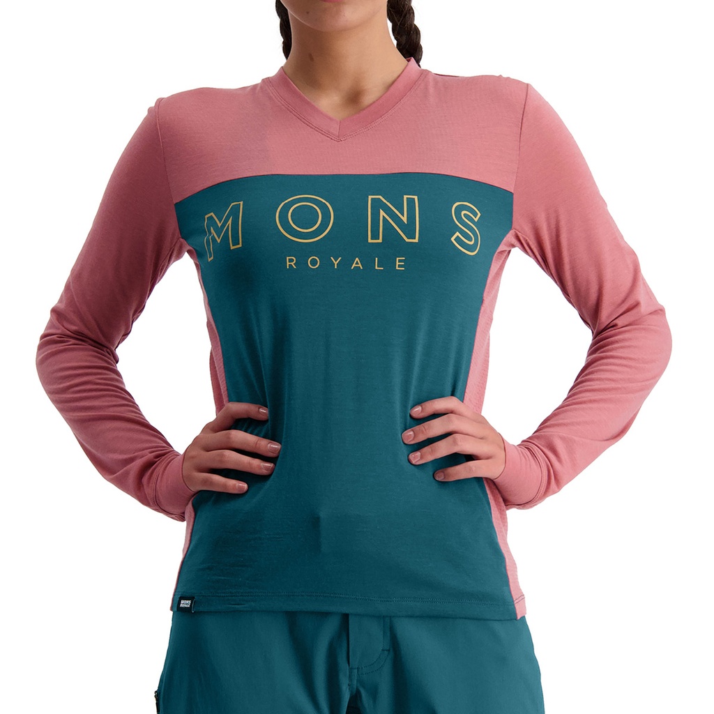 MONS ROYALE MTB Jersey Langarm Damen Redwood Endur