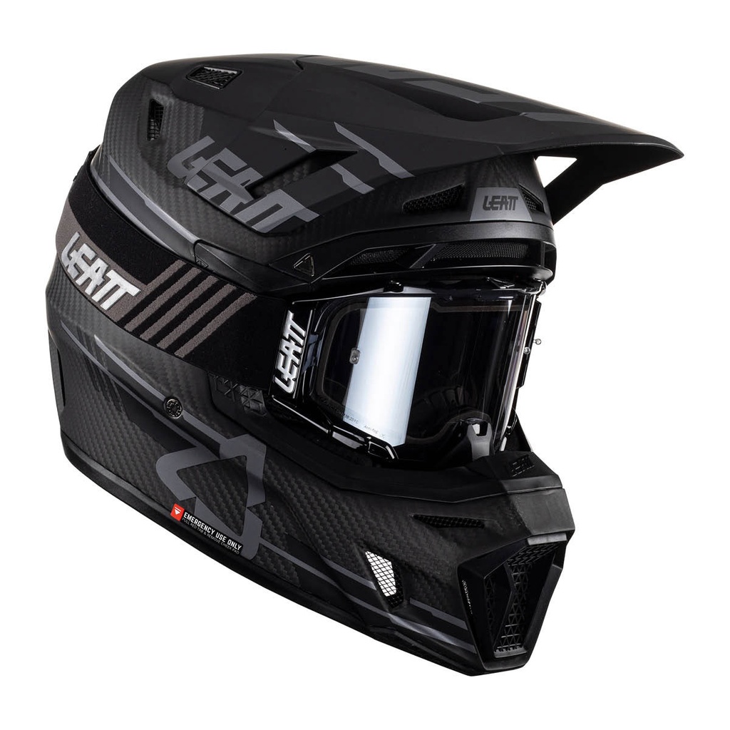 LEATT Motocross Helm Moto 9.5 Carbon V23 inkl. Bri