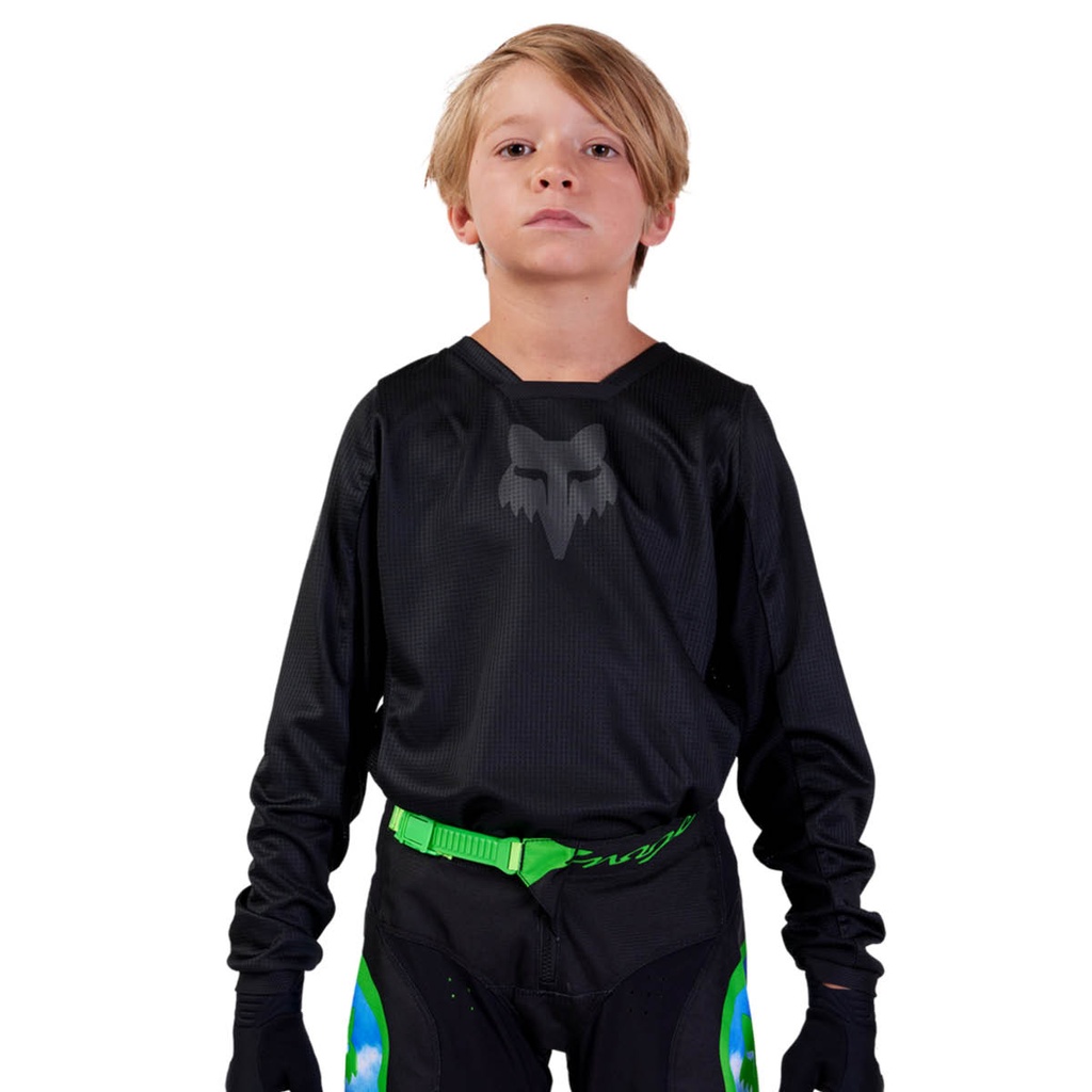 FOX Motocross Jersey Jugend Blackout