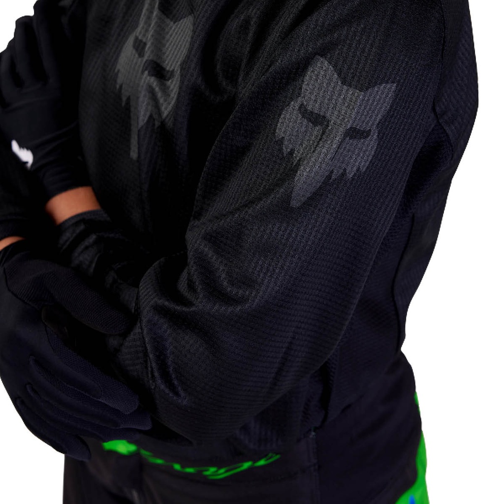 FOX Motocross Jersey Jugend Blackout