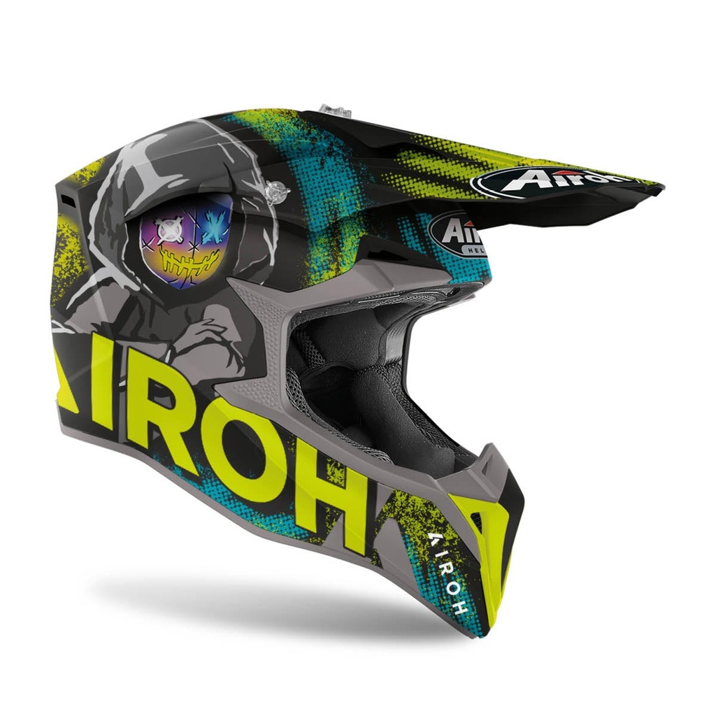 AIROH Motocross Helm Wraap Alien