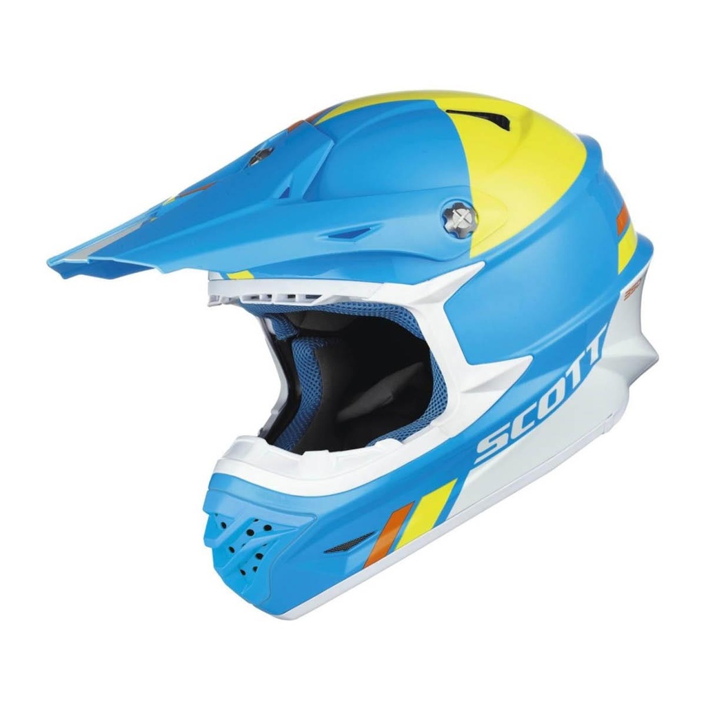 SCOTT MX HELMET 350 PRO TROPHY albastru deschis / galben