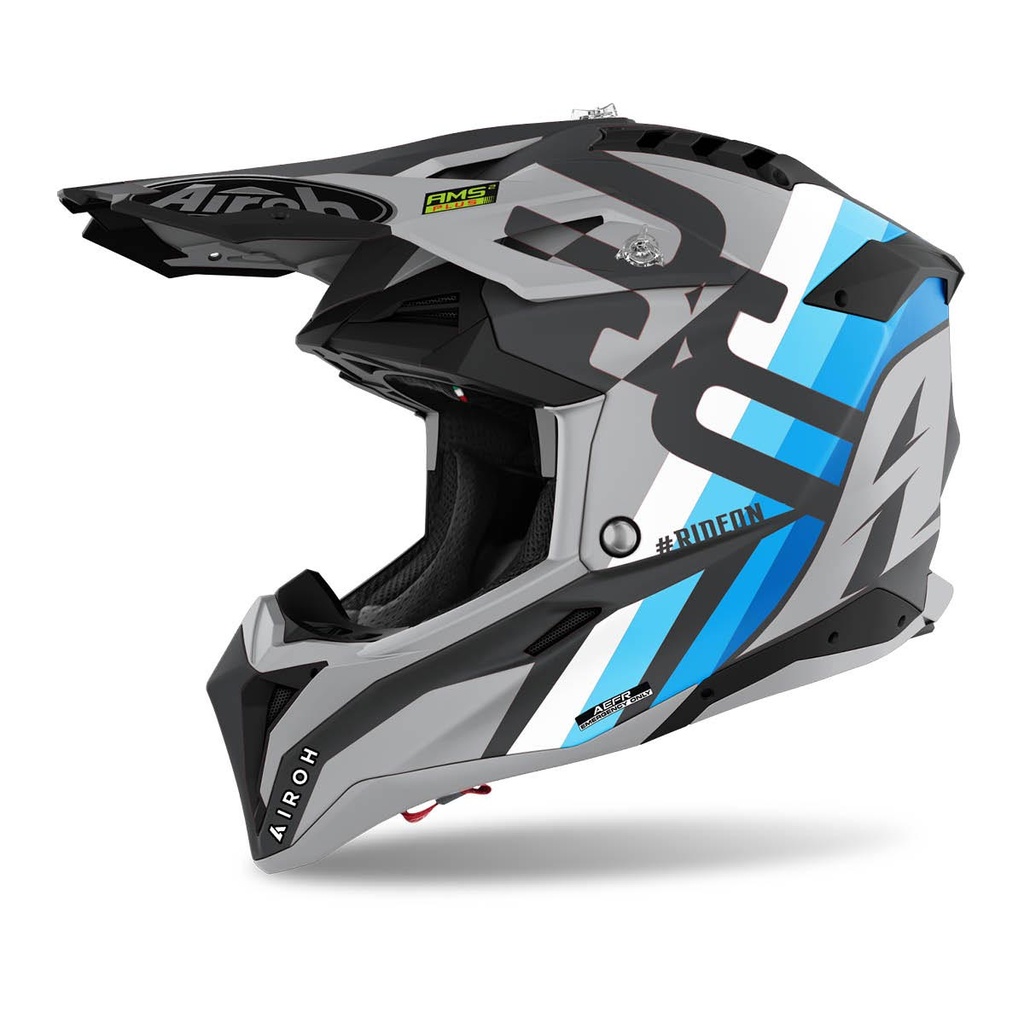 Cască de motocross AIROH Aviator 3 Rainbow